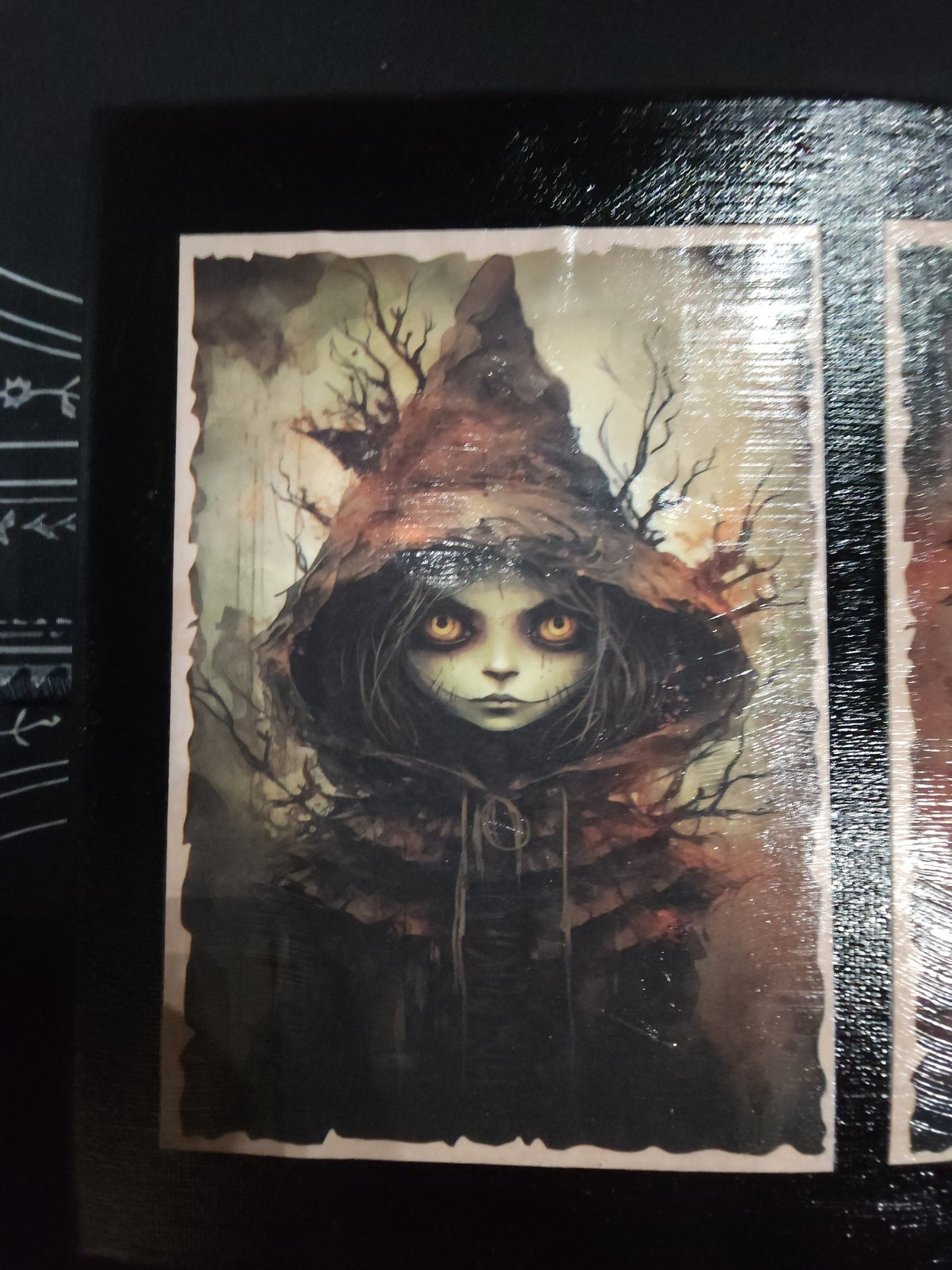 Cursed Creepy Children Print on Canvas Wall Hanging - Gothic & Alternative Gift - Haunted