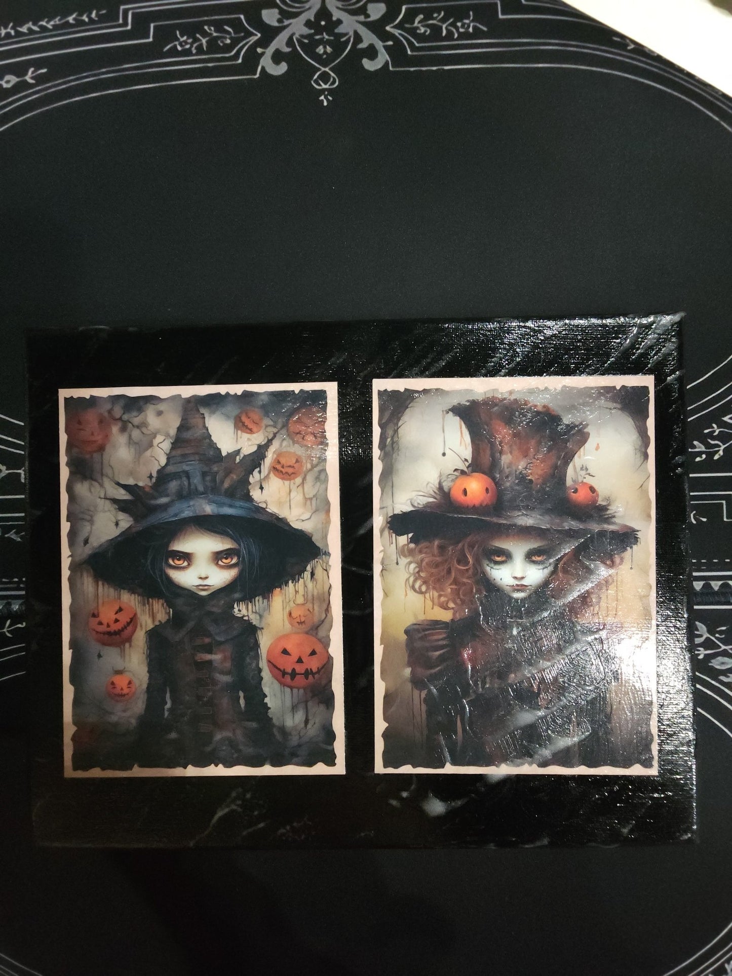 Cursed Creepy Children Print on Canvas Wall Hanging - Gothic & Alternative Gift - Haunted