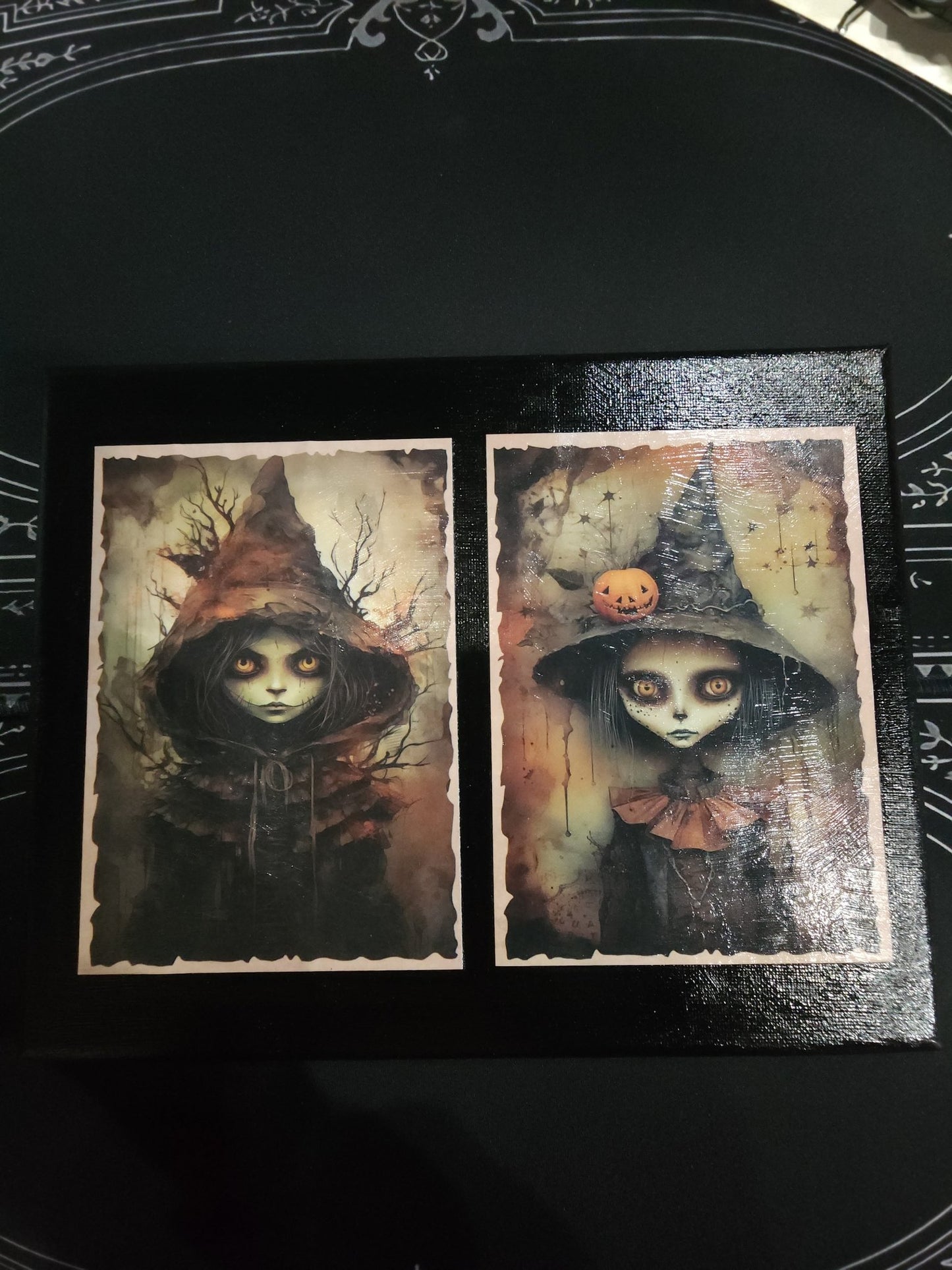Cursed Creepy Children Print on Canvas Wall Hanging - Gothic & Alternative Gift - Haunted