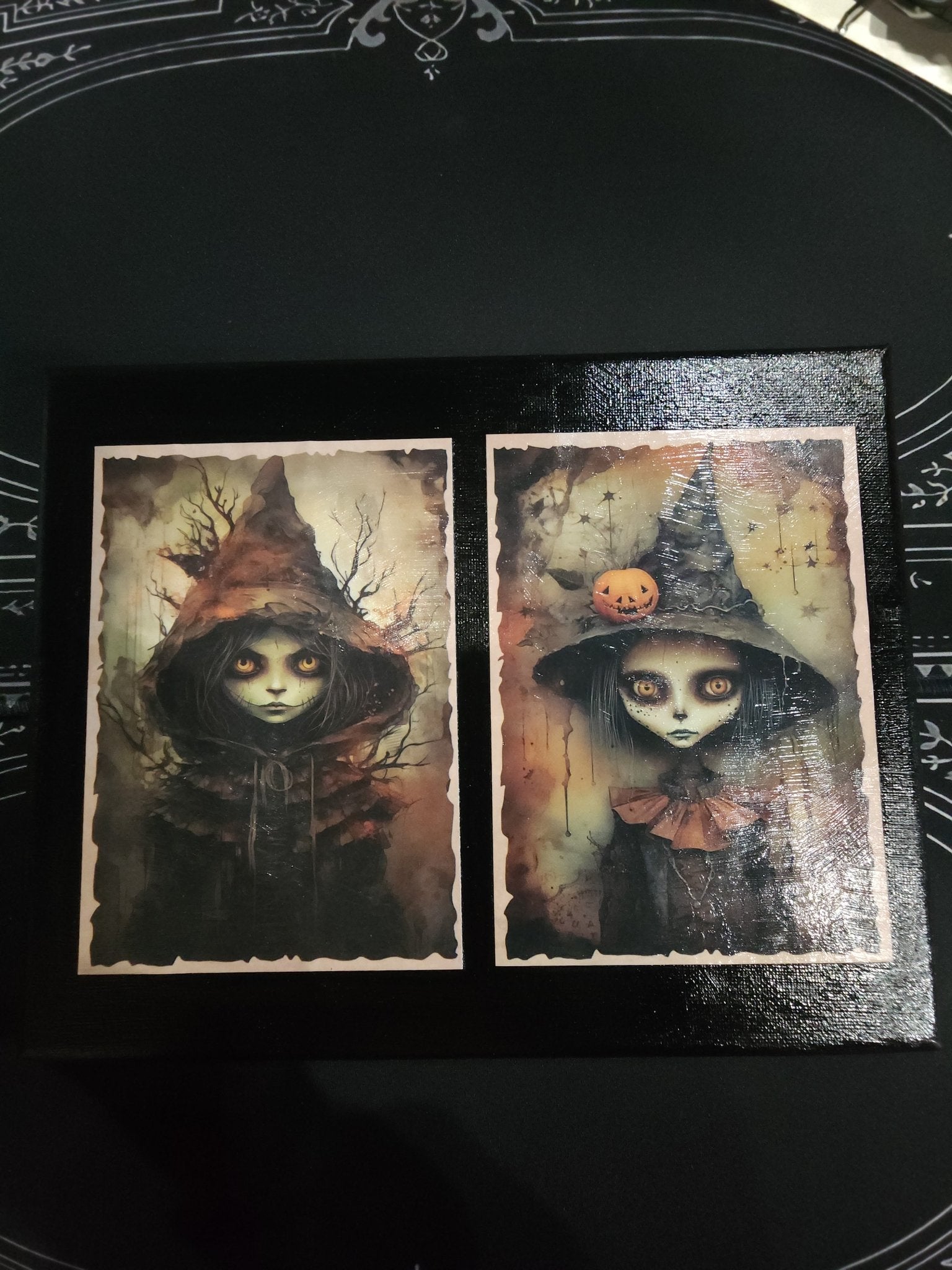 Cursed Creepy Children Print on Canvas Wall Hanging - Gothic & Alternative Gift - Haunted