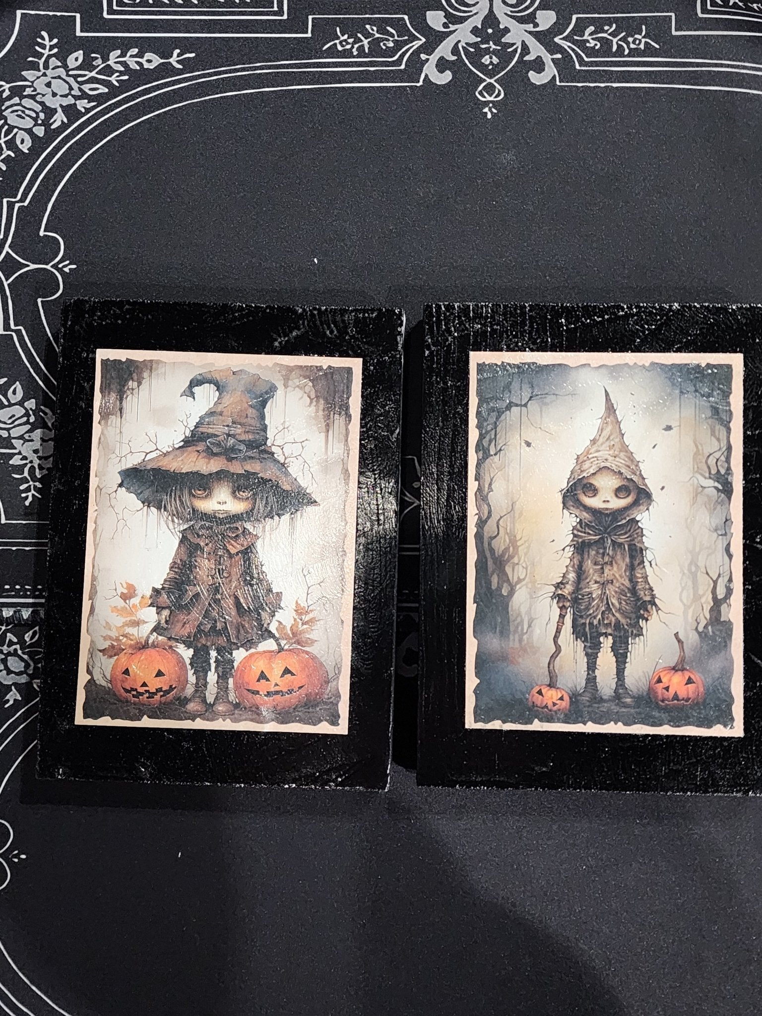 Cursed Creepy Children Print on Wood Wall Hanging - Gothic & Alternative Gift - Haunted