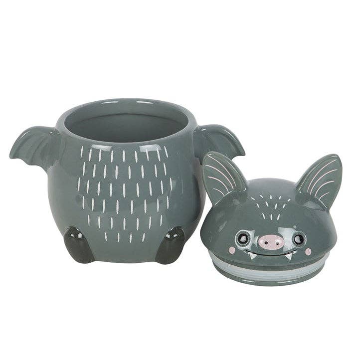 Cute Bat Halloween Cookie Jar Kitchenware - Gothic & Alternative Gift - Haunted