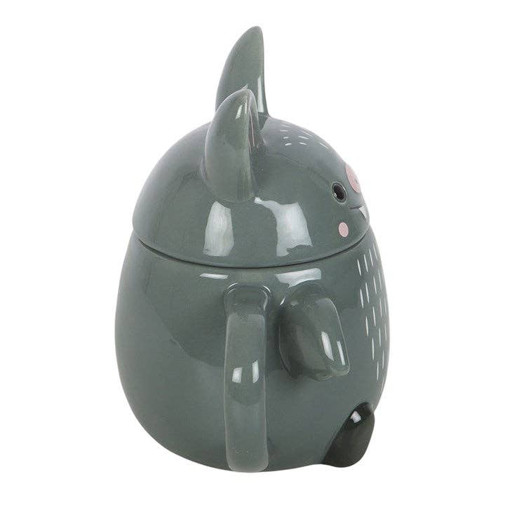 Cute Bat Halloween Lidded Mug Drinkware - Gothic & Alternative Gift - Haunted