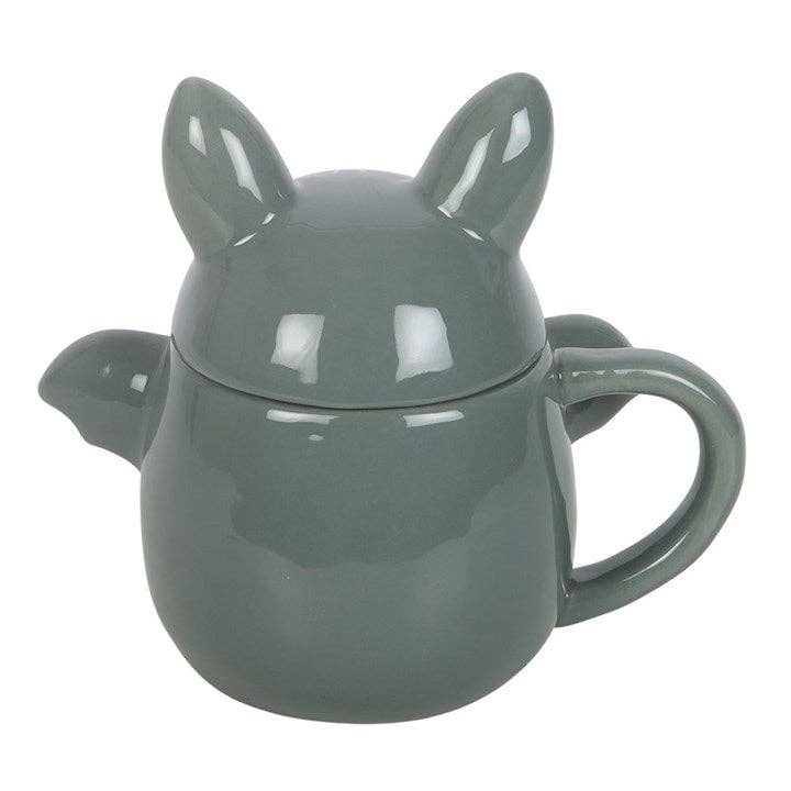 Cute Bat Halloween Lidded Mug Drinkware - Gothic & Alternative Gift - Haunted