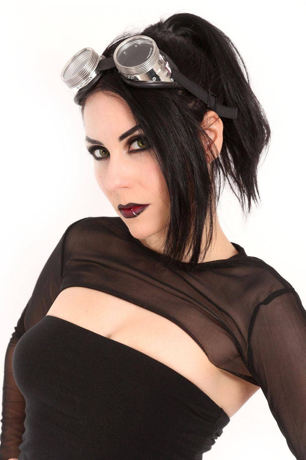 Cyber Steampunk Goggles Clothing Accessories - Gothic & Alternative Gift - Haunted