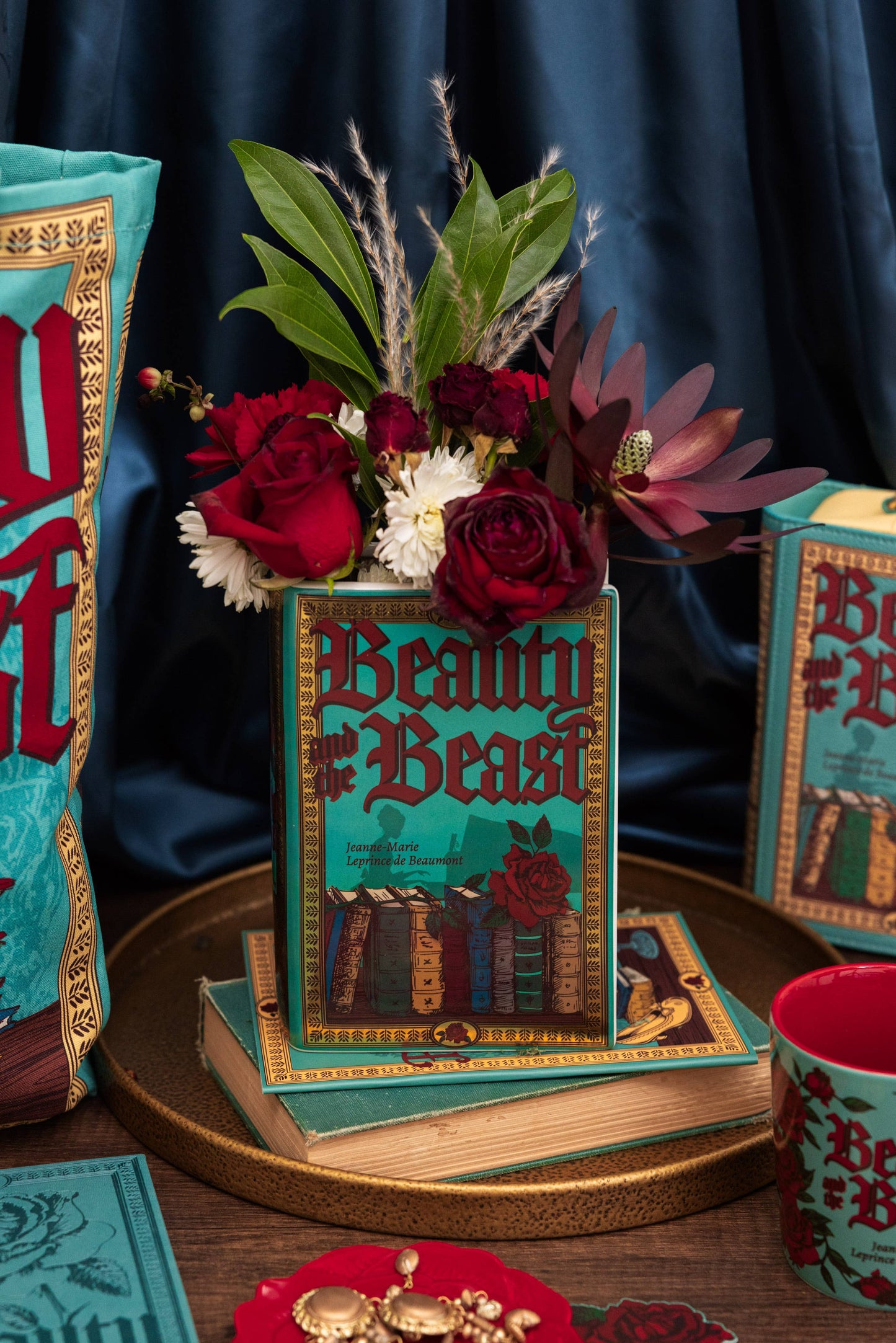 Large Book Vase, Beauty and the Beast
