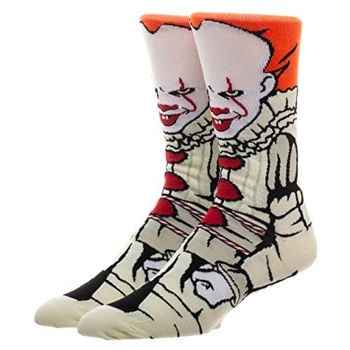 IT Pennywise Animigos 360 Men's Horror Character Crew Socks
