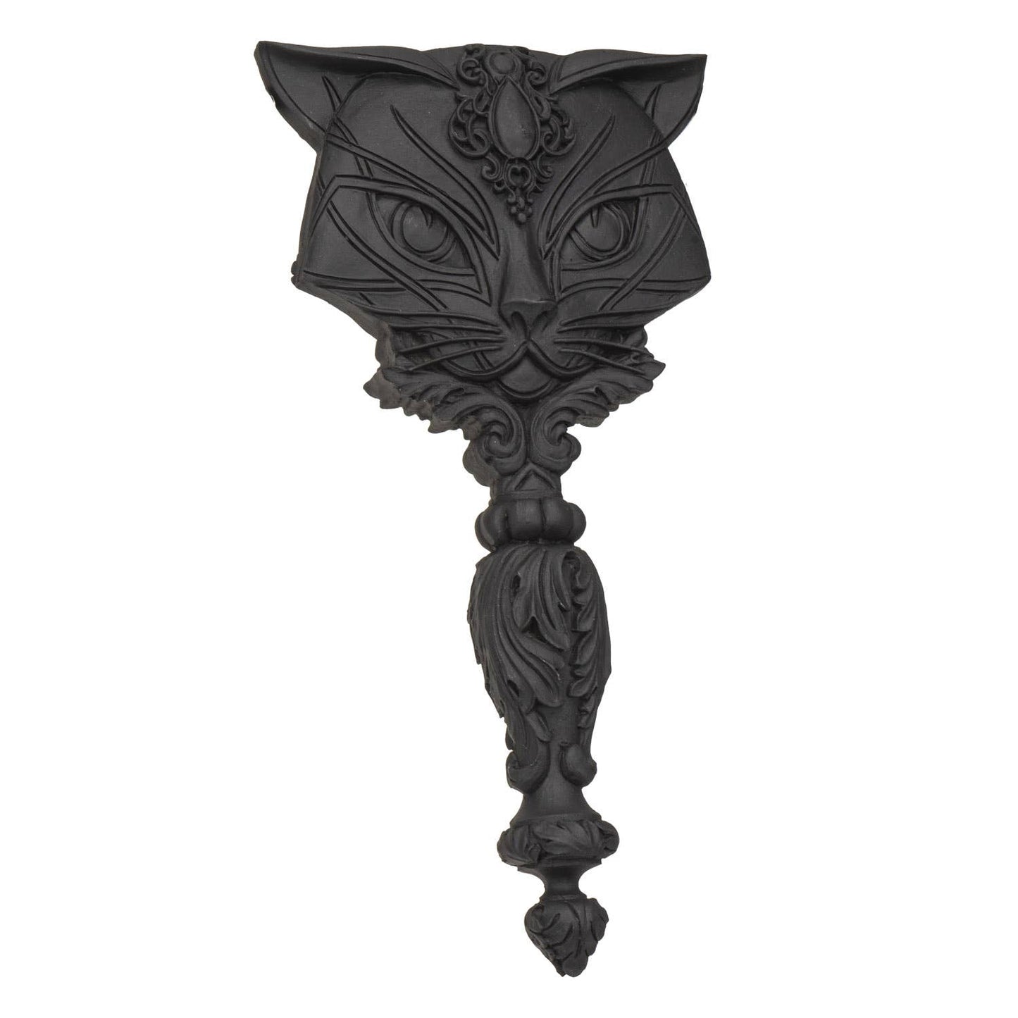 Victorian Gothic Sacred Black Cat Hand Mirror