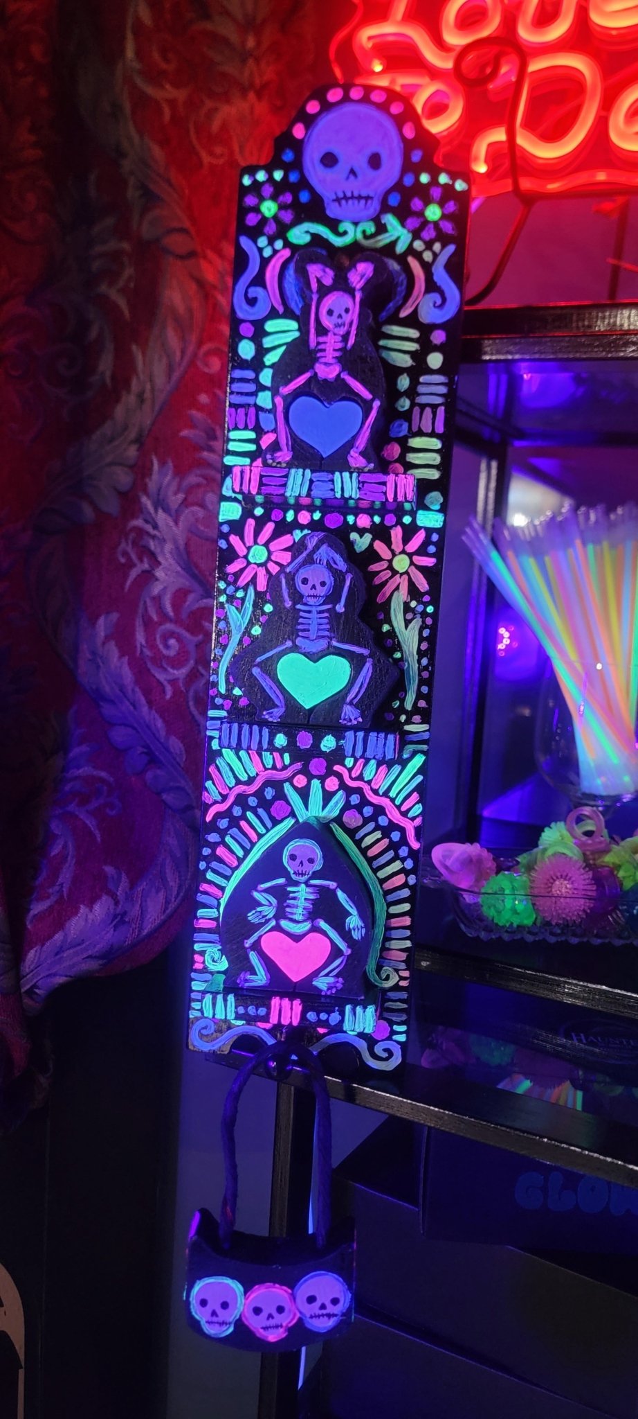 Dancing Skeleton Wall Plaque - Gothic & Alternative Gift - Haunted