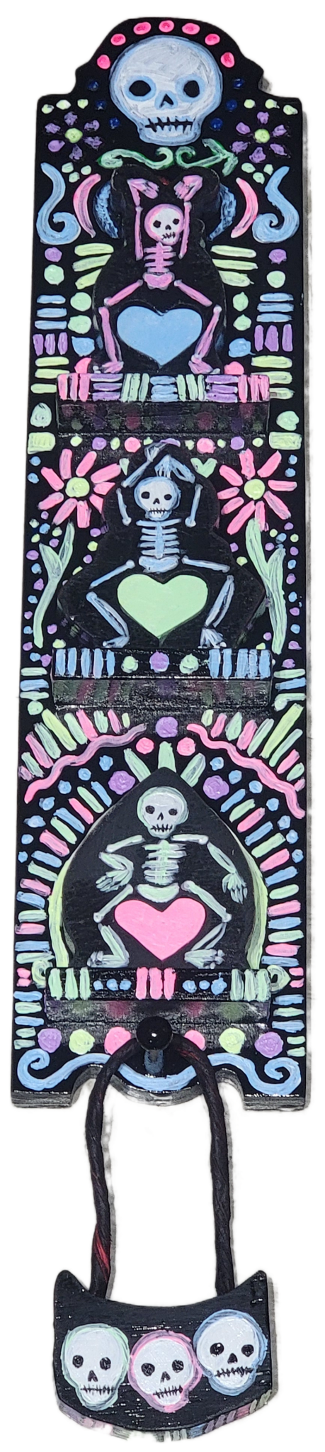 Dancing Skeleton Wall Plaque - Gothic & Alternative Gift - Haunted