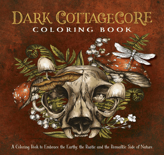 Dark Cottage Core Adult Coloring Book Books - Gothic & Alternative Gift - Haunted