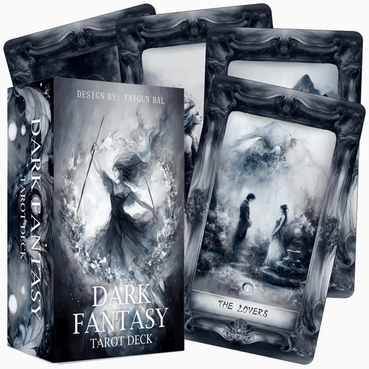 Dark Fantasy Tarot Card Deck – 78 Gothic Divination Cards Witch Supplies - Gothic & Alternative Gift - Haunted