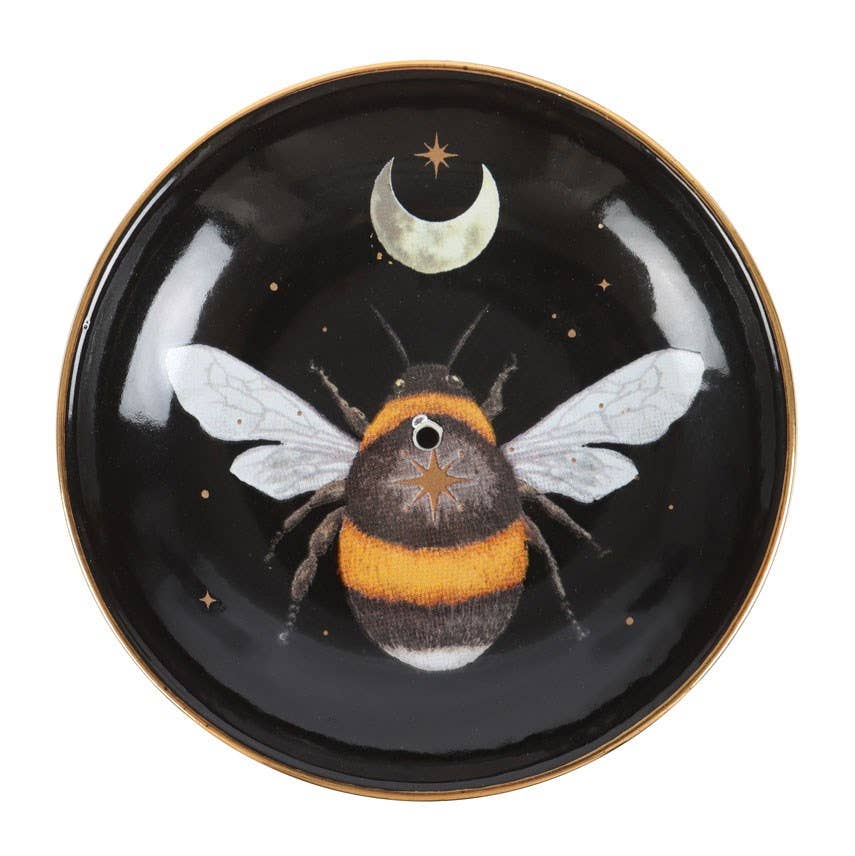 Dark Forest Bee Ceramic Incense Dish Incense Holders, - Gothic & Alternative Gift - Haunted