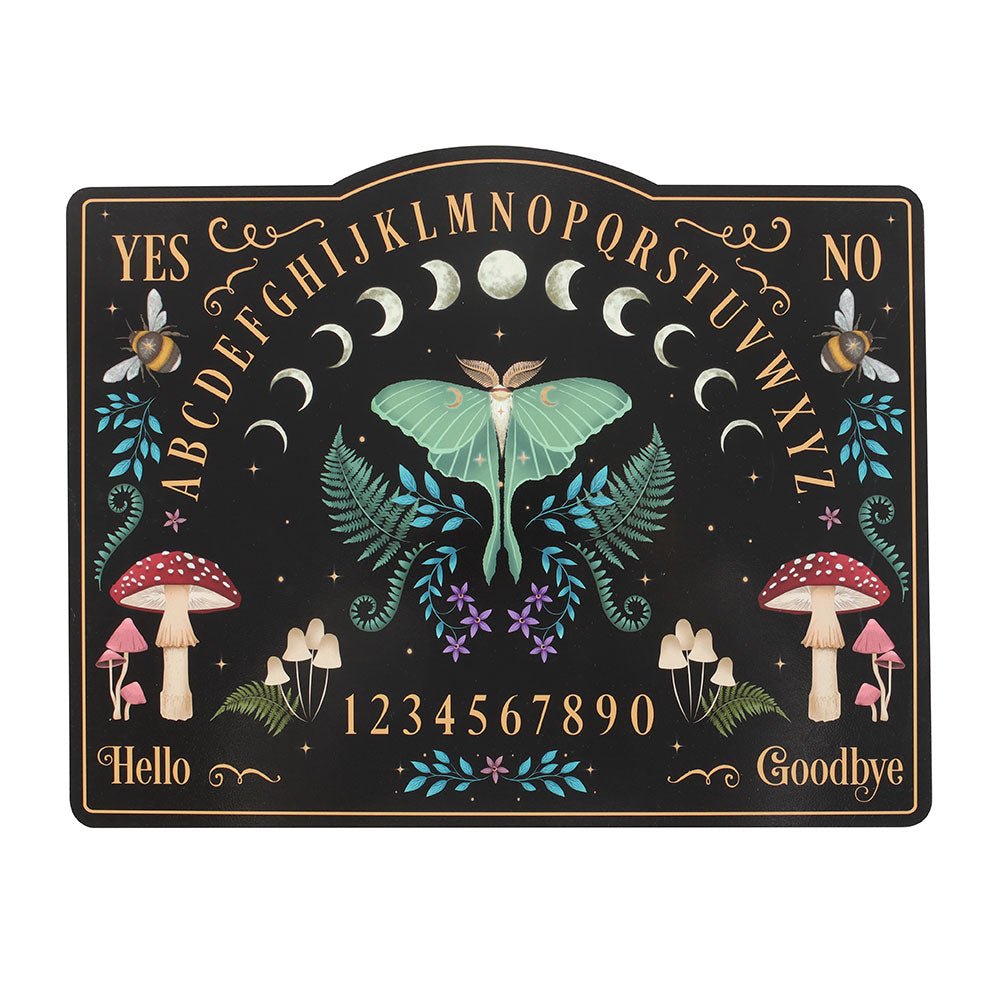Dark Forest Talking Board Luna Moth Witch Supplies - Gothic & Alternative Gift - Haunted