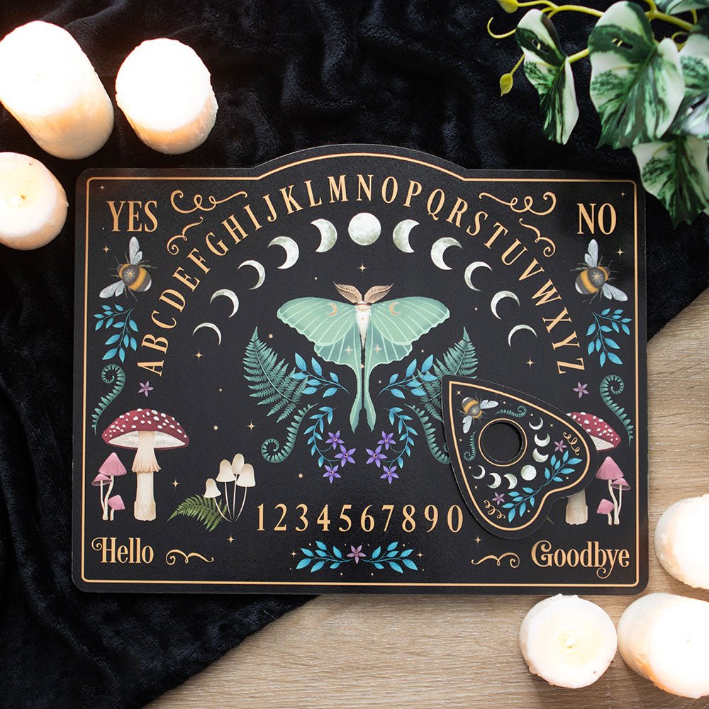 Dark Forest Talking Board Luna Moth Witch Supplies - Gothic & Alternative Gift - Haunted