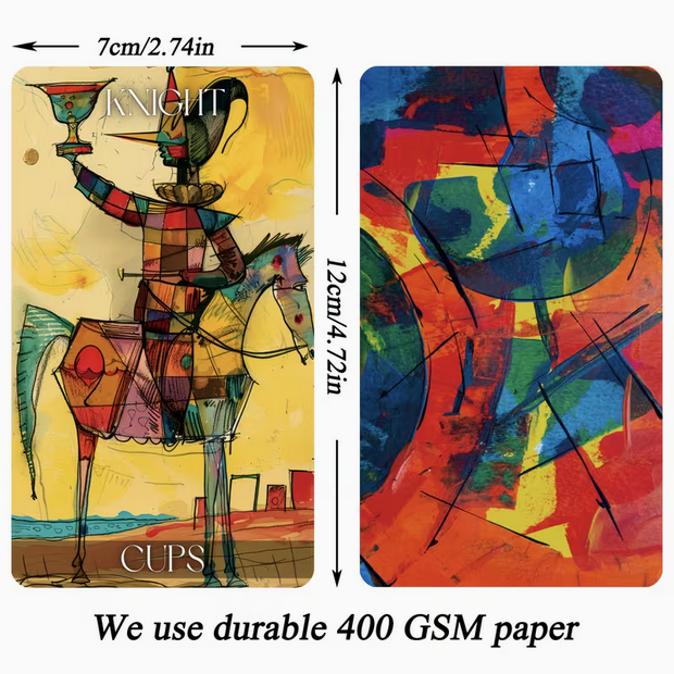 Dark Graffiti Deluxe Tarot Card Deck Witch Supplies - Gothic & Alternative Gift - Haunted