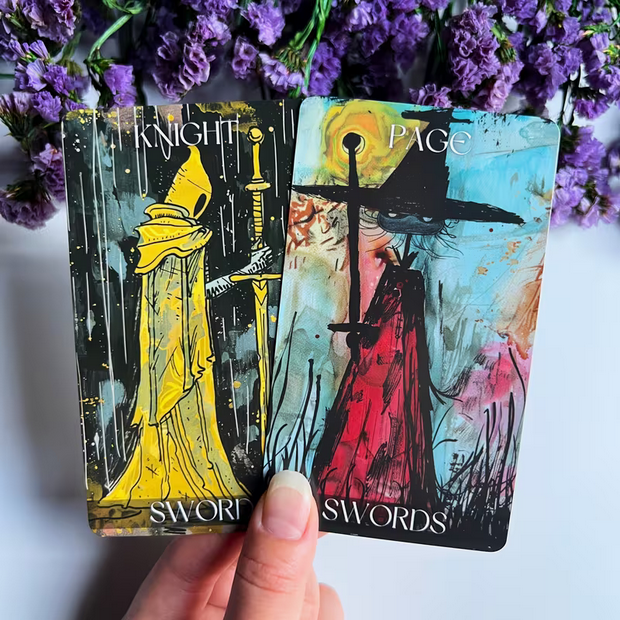 Dark Graffiti Deluxe Tarot Card Deck Witch Supplies - Gothic & Alternative Gift - Haunted