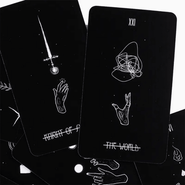 Dark Meditation Tarot Deck Witch Supplies - Gothic & Alternative Gift - Haunted