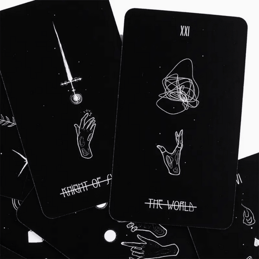 Dark Meditation Tarot Deck Witch Supplies - Gothic & Alternative Gift - Haunted