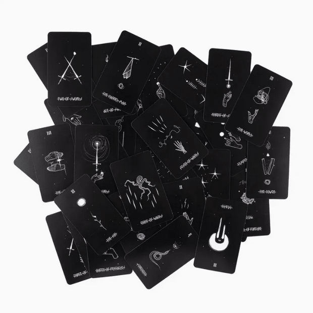 Dark Meditation Tarot Deck Witch Supplies - Gothic & Alternative Gift - Haunted