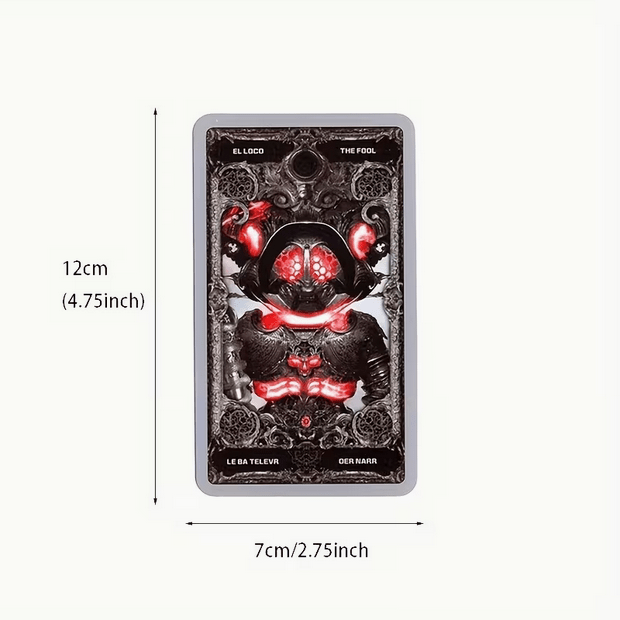 Dark Tarot Card Deck Deluxe Goth Vampire Large Witch Supplies - Gothic & Alternative Gift - Haunted