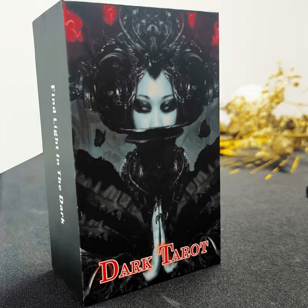 Dark Tarot Card Deck Deluxe Goth Vampire Large Witch Supplies - Gothic & Alternative Gift - Haunted