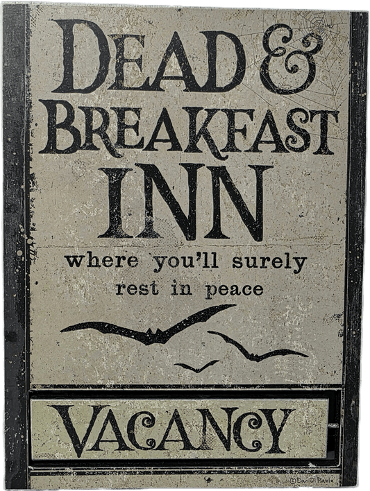 DEAD and Breakfast Vacancy/no Vacancy Wood Sign - Gothic & Alternative Gift - Haunted