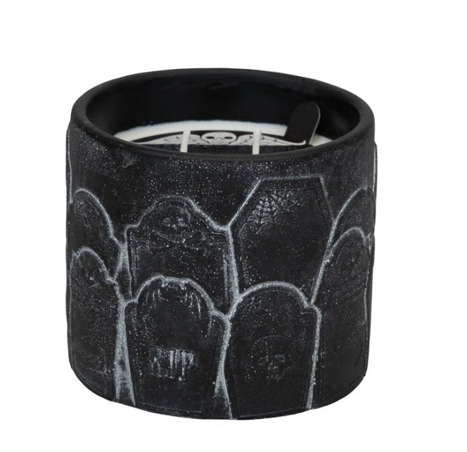 Dead Cedarwood Creepy Tombstone XLarge Candle Candles - Gothic & Alternative Gift - Haunted