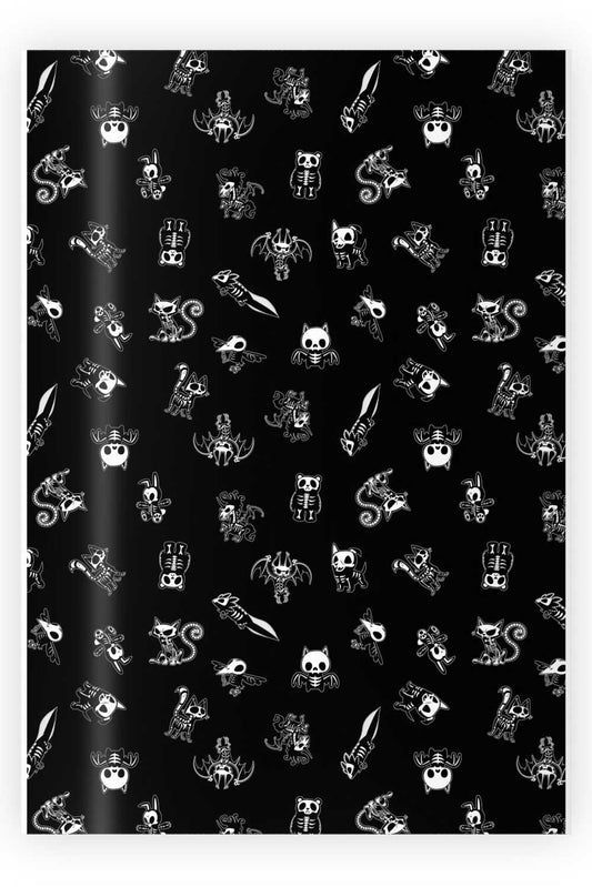 Dead Friends Wrapping Paper [30" X 196"] Wrapping Paper - Gothic & Alternative Gift - Haunted