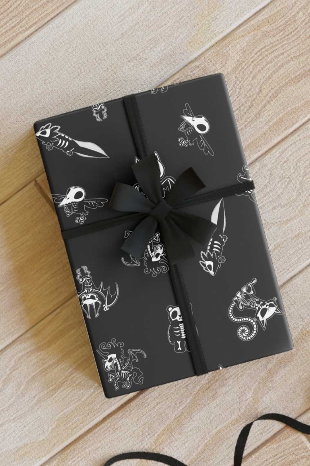 Dead Friends Wrapping Paper [30" X 196"] Wrapping Paper - Gothic & Alternative Gift - Haunted