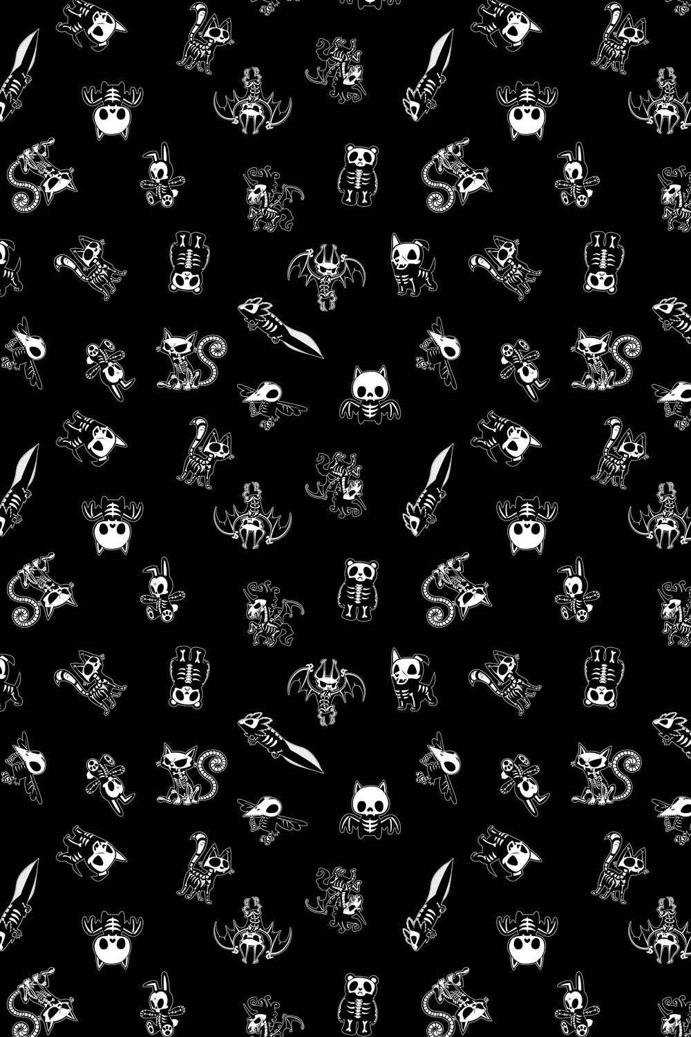 Dead Friends Wrapping Paper [30" X 196"] Wrapping Paper - Gothic & Alternative Gift - Haunted