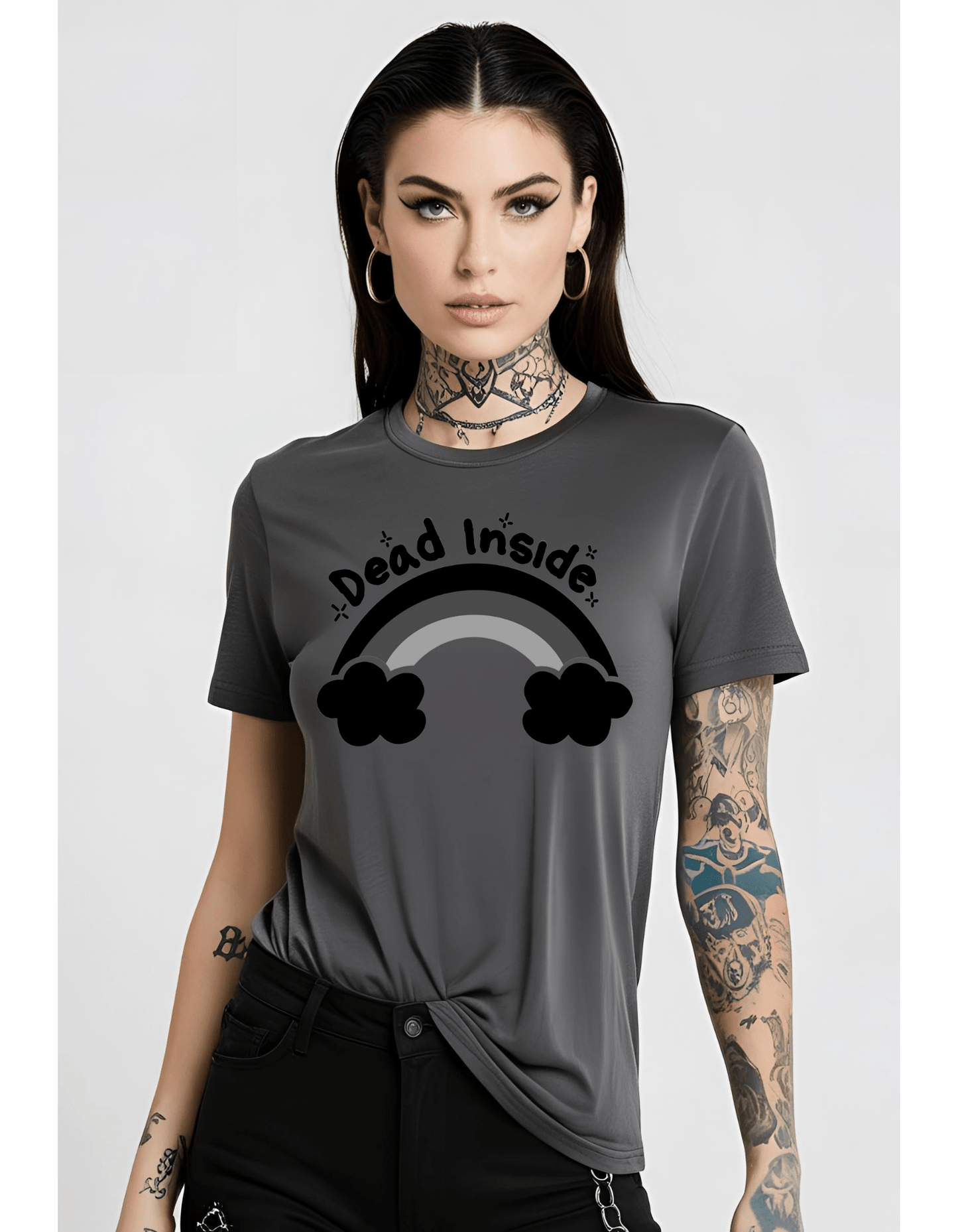 Dead Inside Unisex T Shirt Clothing - Gothic & Alternative Gift - Haunted