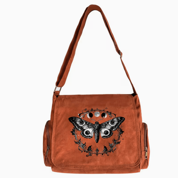 Death Moth Tote Messager Crossbody Bag Clothing - Gothic & Alternative Gift - Haunted