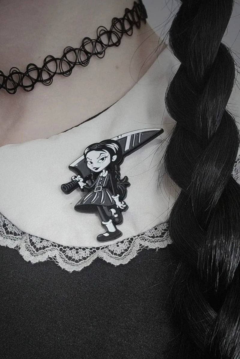 Death's Darling Enamel Pin Accessories - Gothic & Alternative Gift - Haunted