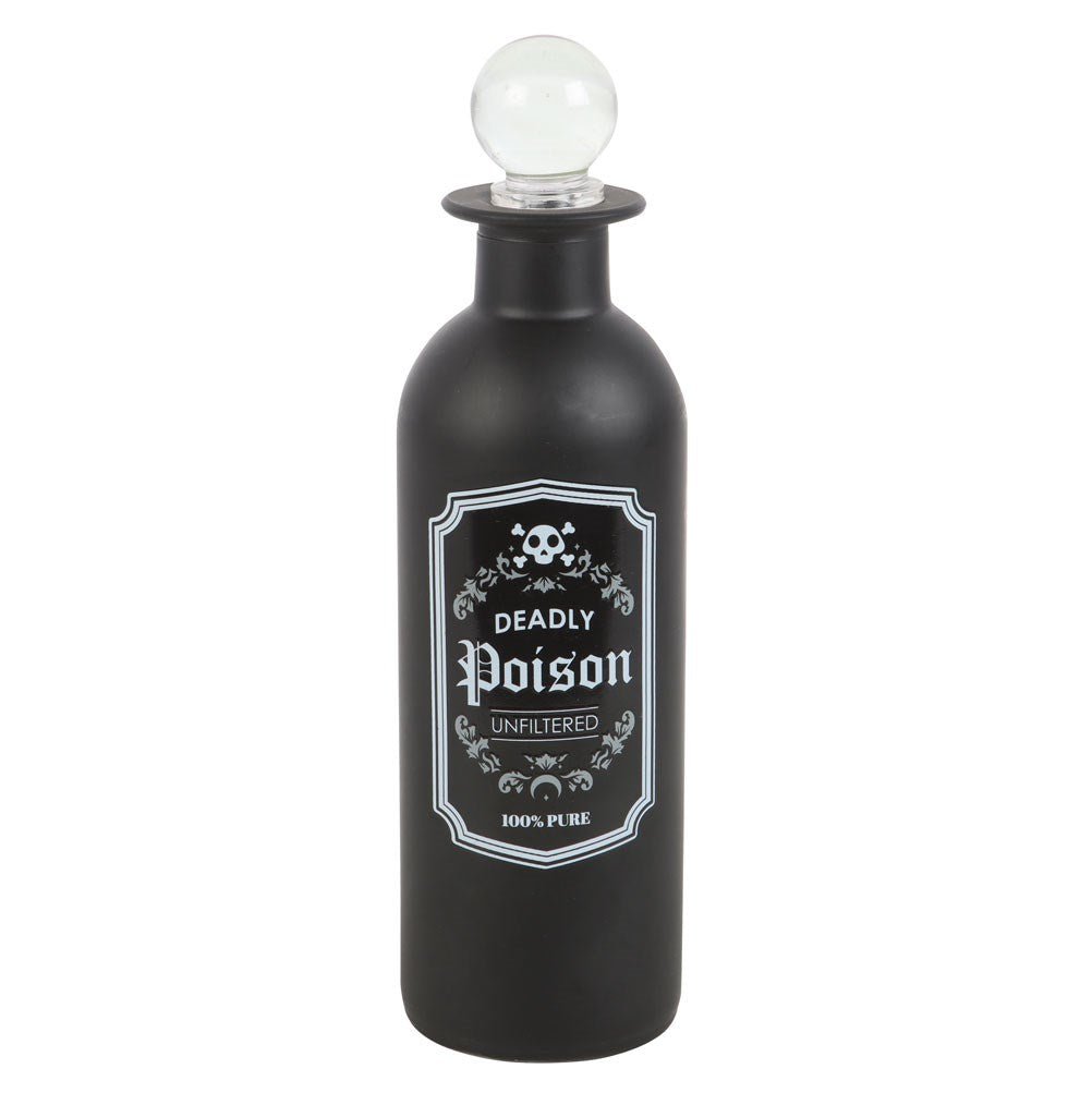 Decorative Glass Deadly Potion Bottle Decorative Accessories, - Gothic & Alternative Gift - Haunted
