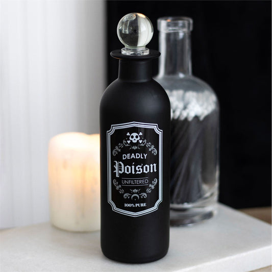 Decorative Glass Deadly Potion Bottle Decorative Accessories, - Gothic & Alternative Gift - Haunted