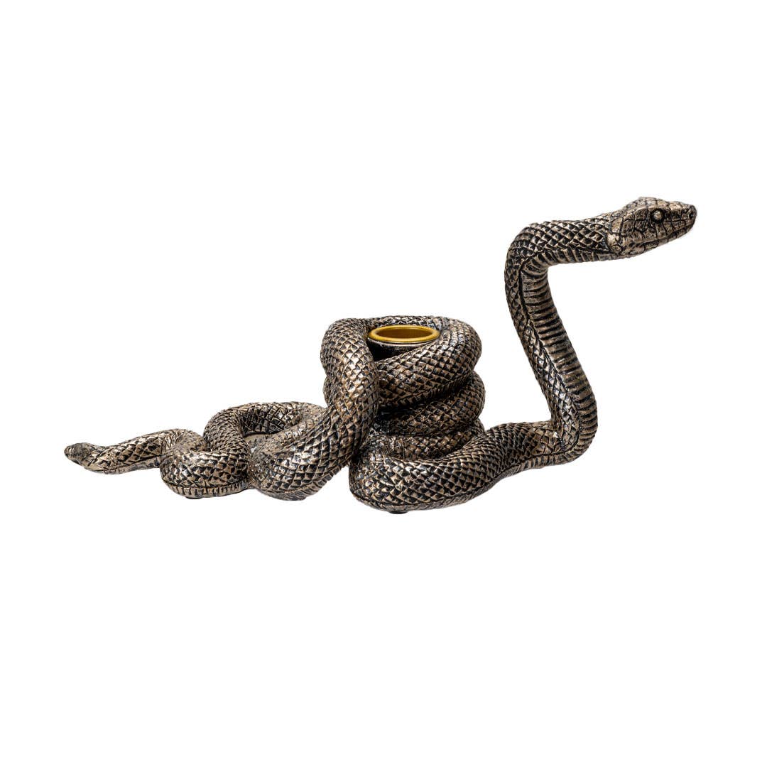 Detailed Snake Candle Holder Candle holders - Gothic & Alternative Gift - Haunted