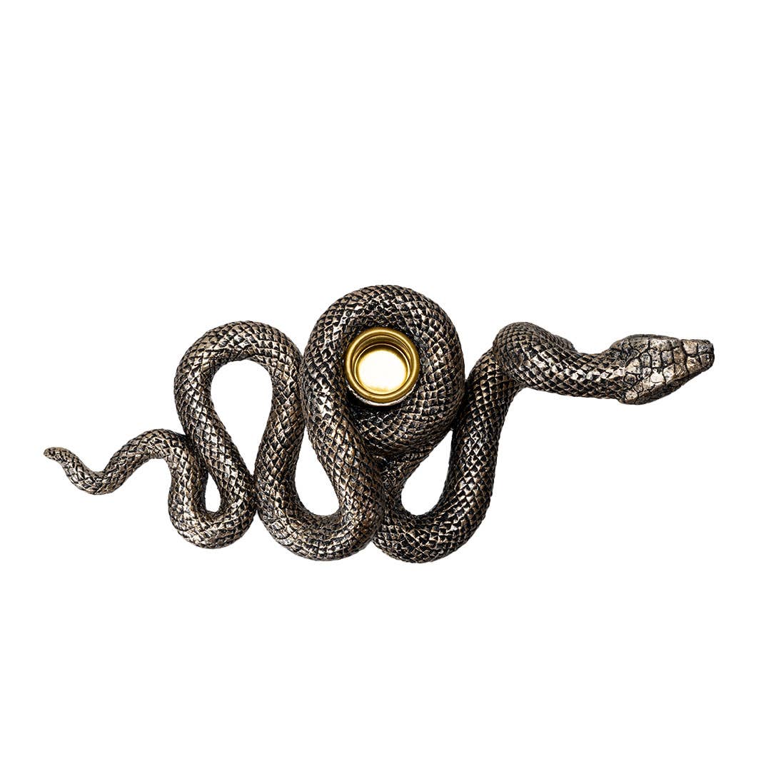 Detailed Snake Candle Holder Candle holders - Gothic & Alternative Gift - Haunted