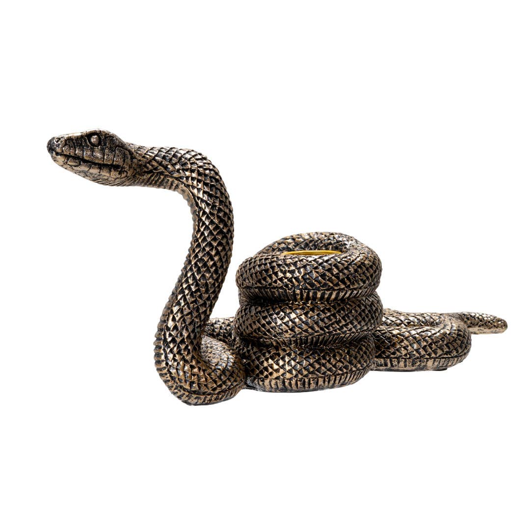 Detailed Snake Candle Holder Candle holders - Gothic & Alternative Gift - Haunted