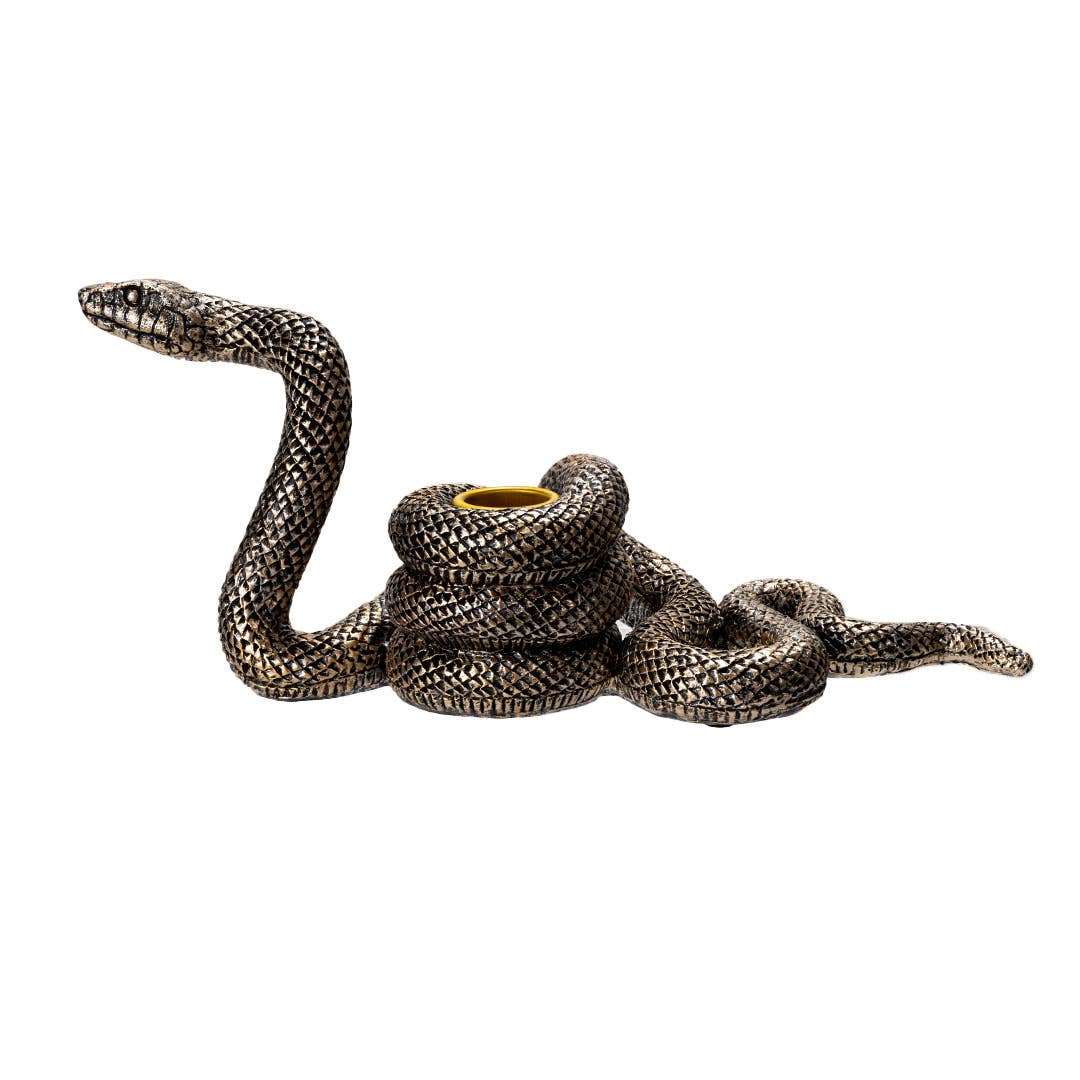 Detailed Snake Candle Holder Candle holders - Gothic & Alternative Gift - Haunted