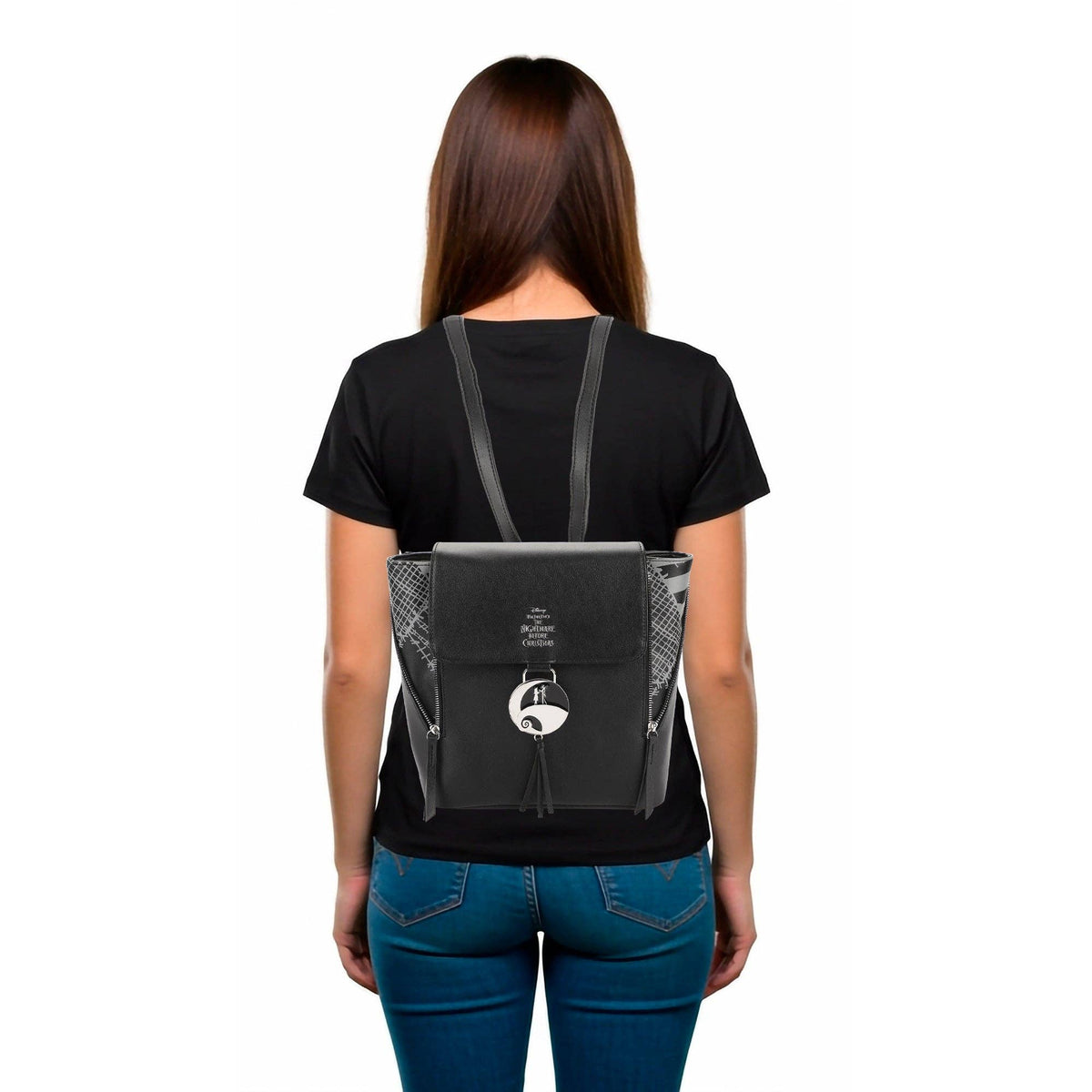 Disney Nightmare Before Christmas Jack Skellington Faux Leather Mini Backpack Bags & Accessories - Gothic & Alternative Gift - Haunted
