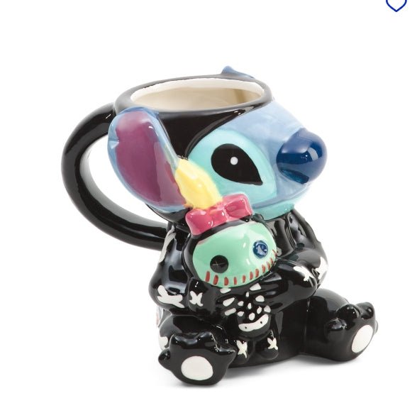 Disney Stitch Skeleton Mug Home Decor - Gothic & Alternative Gift - Haunted