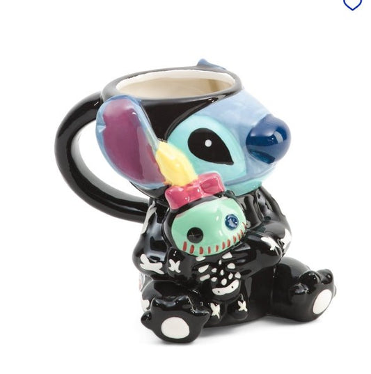 Disney Stitch Skeleton Mug Home Decor - Gothic & Alternative Gift - Haunted