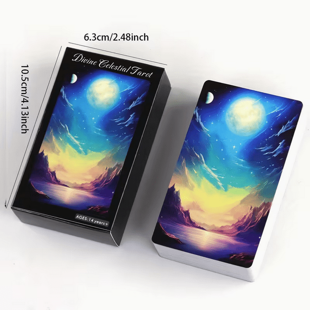 Divine Celestial Witch Tarot Card Deck Witch Supplies - Gothic & Alternative Gift - Haunted