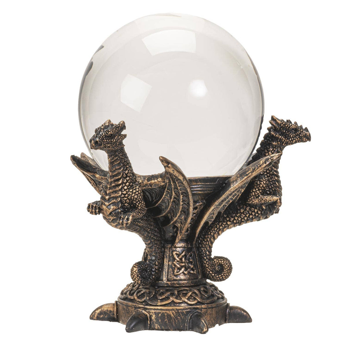 Dragon Gazing Crystal Ball Crystal - Gothic & Alternative Gift - Haunted