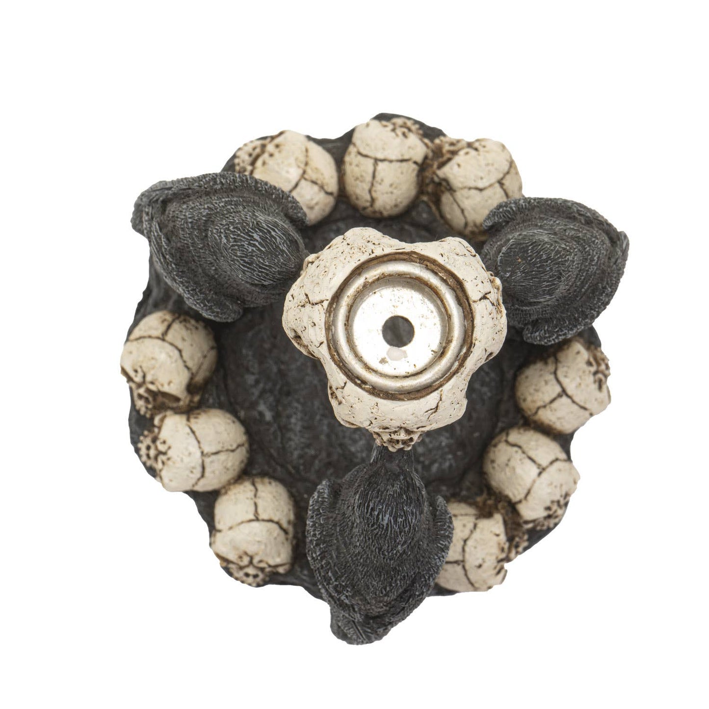 Raven Holding Skulls Backflow Incense Burner Holder