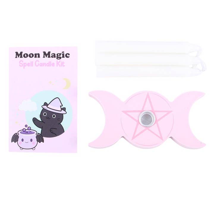 Moon Magic Gothic Halloween Spell Candle Kit