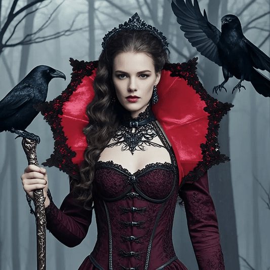 Elegant and Mysterious Victorian Gothic Vampire Collar Costumes - Gothic & Alternative Gift - Haunted