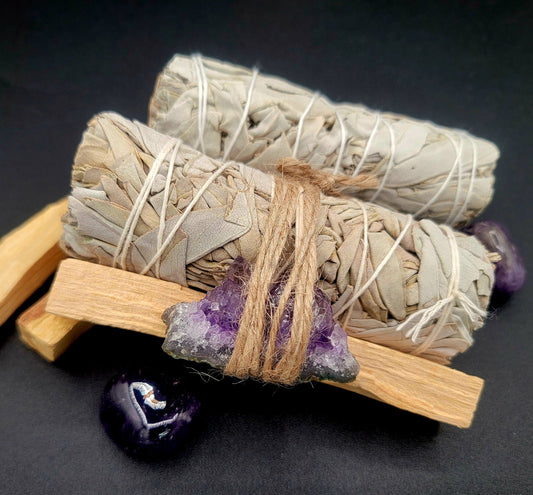 Energy Cleansing Essentials-Amethyst Crystals - Gothic & Alternative Gift - Haunted