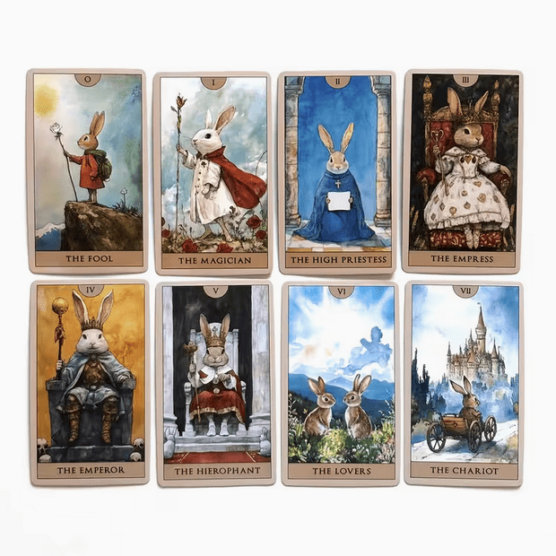 English Rabbit Tarot Card Deck Witch Supplies - Gothic & Alternative Gift - Haunted